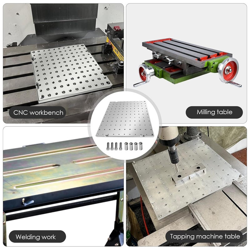 JMSMSH 10"x10"x0.8" Aluminum 6061 Fixture Plate Jig Custom CNC Machining Manufacturing - Image 5